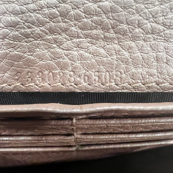 Gucci Beige GG Canvas and Leather Flap Wallet - Picture 7 of 12